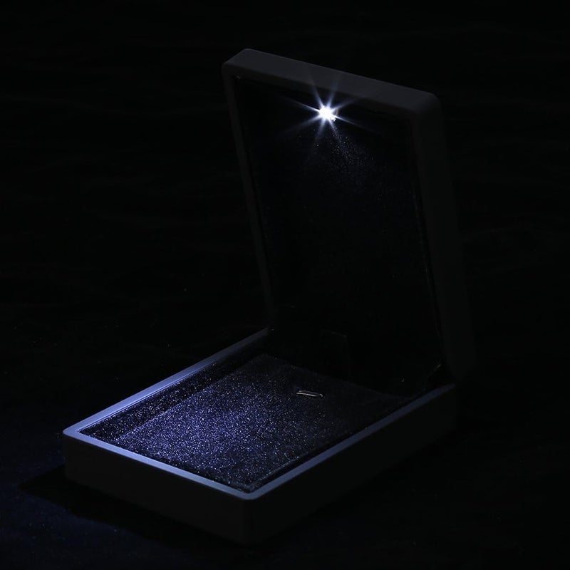woobles Jewelry Box, LED Lighted Ring/Pendant/Bracelet/Necklace Jewelry Display Case Gift Storage Box (Pendant Box) - Image 4